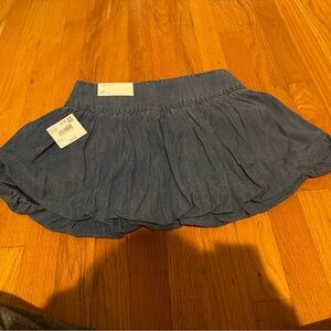American Eagle Outfitters Bubble Skort Blue Denim - Brand New with Tags